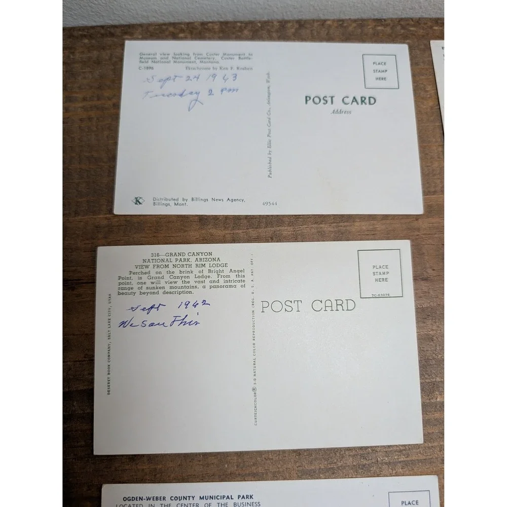 Vintage 1960s National Park Postcard Lot 8pc Bryce Grand Canyon Utah Arizona CO